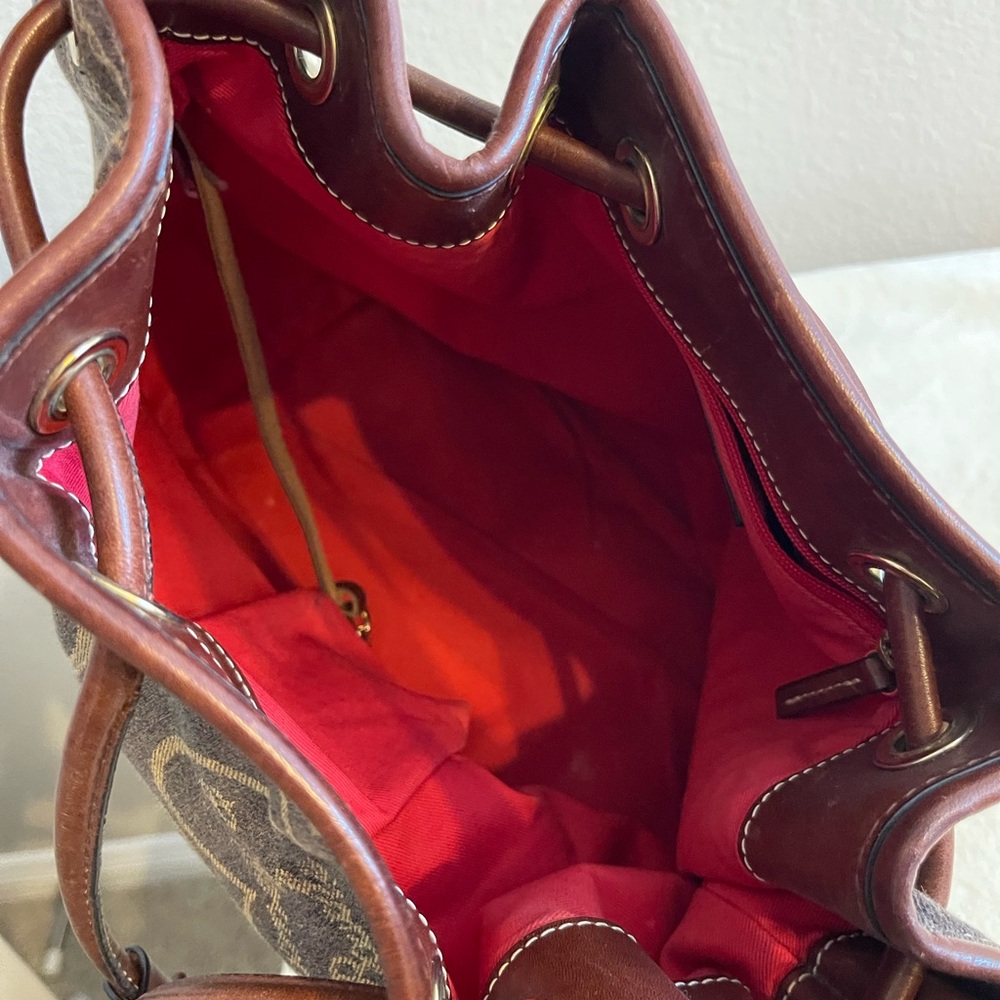 Dooney & Bourke Brown and Tan Shoulder Bag - Picture 7 of 12